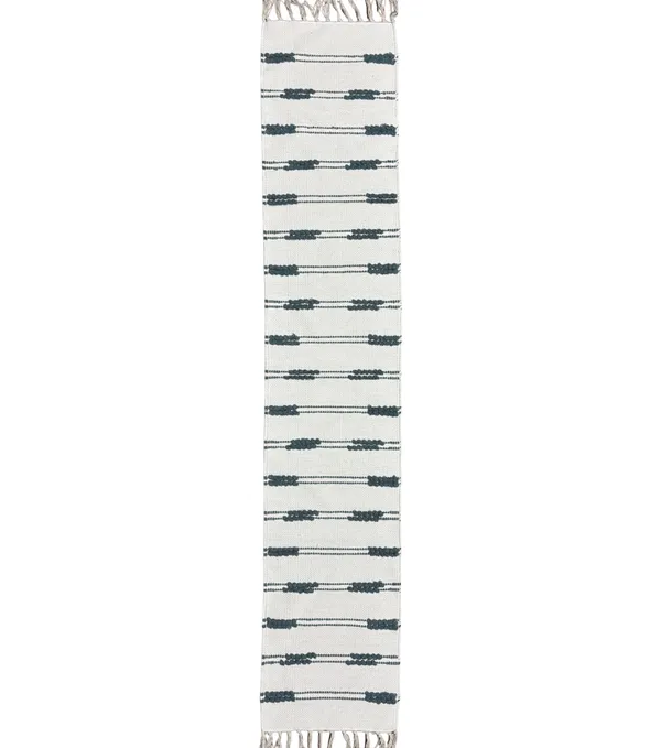 Premium_Loop_Stripe_Handwoven_Table_Runner_-_Blue_&_White,_Size_-_12x72_Inch