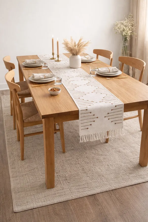 Premium_Zaggy_Handwoven_Table_Runner,_Size_-_12x72_Inch