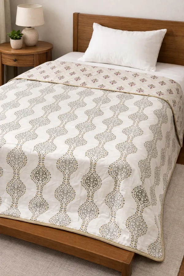Aster_Cotton_Printed_Signle_Bed_(Reversible)
Comforter/Dohar_-_Red