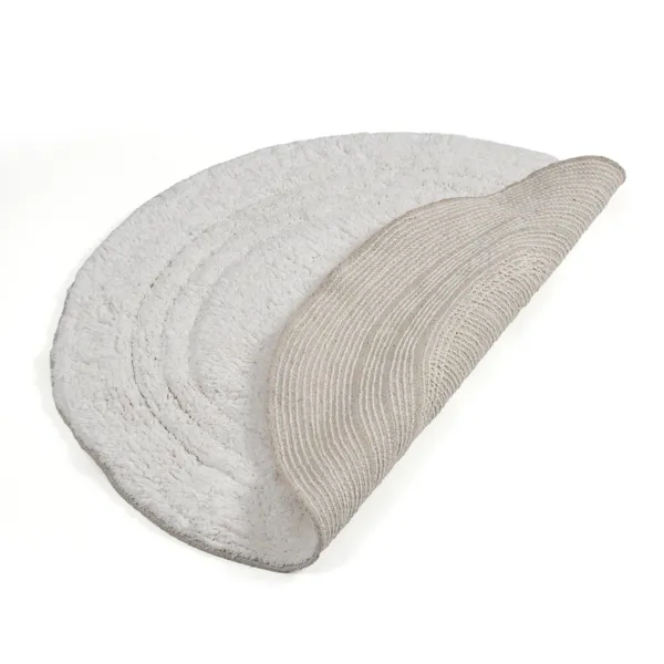 Linea_Round_Bathmat_-_White,_Size_-_60_CM_Round