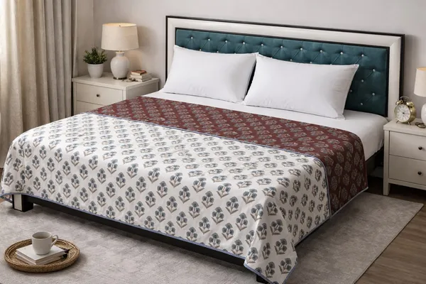 Crocus_Cotton_Printed_Double_Bed_(Reversible)
Comforter/Dohar
