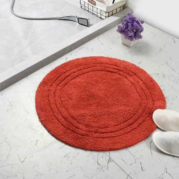 Linea_Round_Bathmat_-_Maroon,_Size_-_60_CM_Round