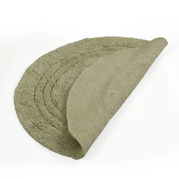 Linea_Round_Bathmat_-_Sage_Green,_Size_-_60_CM_Round