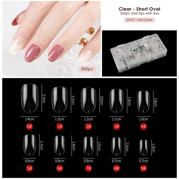 Kulis_-_Clear_Nail_Extension_Tips_-_Short_Oval_-_1C