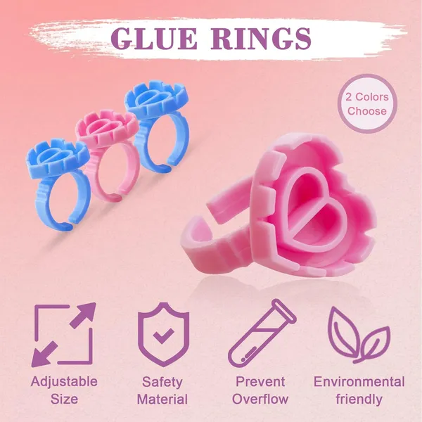 Kulis_-_Eyelash_Glue_Ring_-_Heart_Shape_-_100Pcs/Pkt