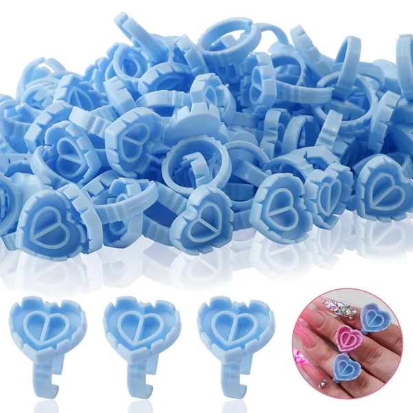 Kulis_-_Eyelash_Glue_Ring_-_Heart_Shape_-_100Pcs/Pkt