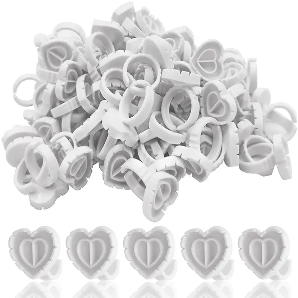 Kulis_-_Eyelash_Glue_Ring_-_Heart_Shape_-_100Pcs/Pkt