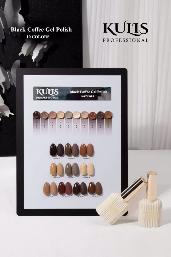 KULIS_Professional_Black_Coffee_Gel_Polish_15ml_Each_–_10_Color_Nude_Brown_Nail_Gel_Collection_|_UV/LED_Soak_Off_Gel_Polish_Set