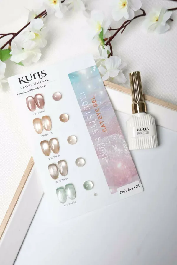 KULIS_Professional_Exquisite_Stone_Cat_Eye_Gel_–_F05_(Premium_Magnetic_Nail_Polish_Set)_with_ShadeCard