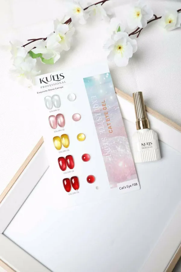 KULIS_Professional_Exquisite_Stone_Cat_Eye_Gel_–_F08_(Premium_Magnetic_Nail_Polish_Set)_with_ShadeCard