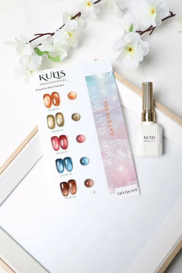 KULIS_Professional_Exquisite_Stone_Cat_Eye_Gel_–_N10_(Premium_Magnetic_Nail_Polish_Set)_with_ShadeCard