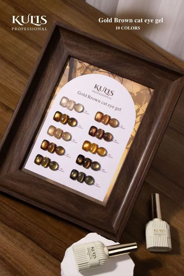 KULIS_Professional_Gold_Brown_Cat_Eye_Gel_Polish_15ml_Each_–_10_Color_Magnetic_Nail_Gel_Collection_|_UV/LED_Soak_Off_Nail_Art_Gel