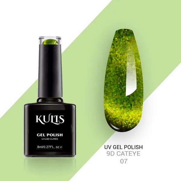 Lime_Green__Magnetic_Cateye_Uv_Gel_Polish_For_Girls