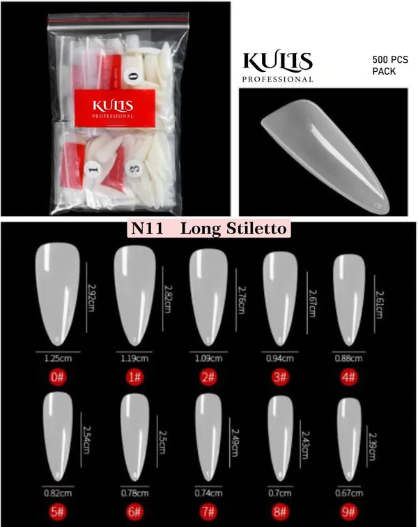 Kulis_-_Natural_Nail_Extension_Tips_Long_Stiletto_N11_(500Tips)
