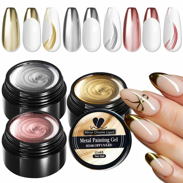 Metallic_Gel_Nail_Polish_Set,_3Pcs_Silver,_Gold_&_Rose_Gold_Mirror_Painting_Gel_|_Soak_Off_UV/LED_Gel_for_Metal_Lines,_French_Tips