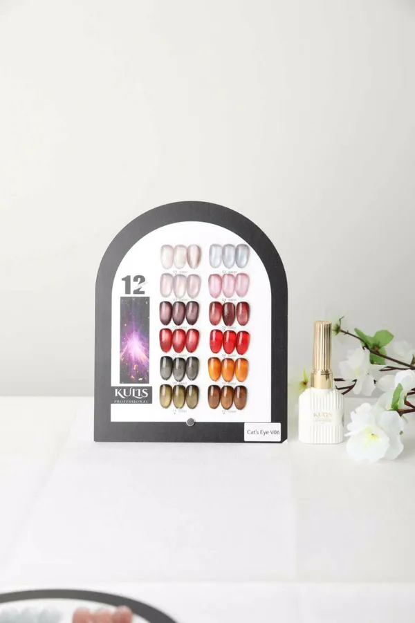 KULIS_Professional_Cat’s_Eye_Gel_Polish_Set_15ml_Each_–_12_Color_Magnetic_Nail_Art_Gel_Collection_(Cat’s_Eye_V06)