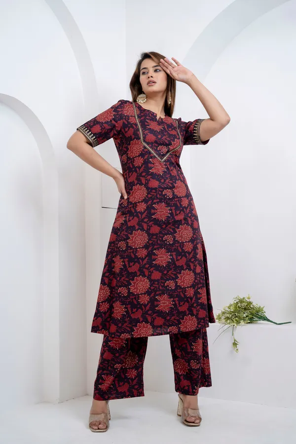 Black_Garnet_Kurta_Pajama_Dupatta_For_Women