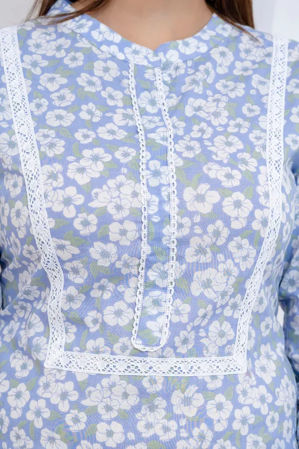 Powder_Blue_Kurta_Pajama_Dupatta_For_Women