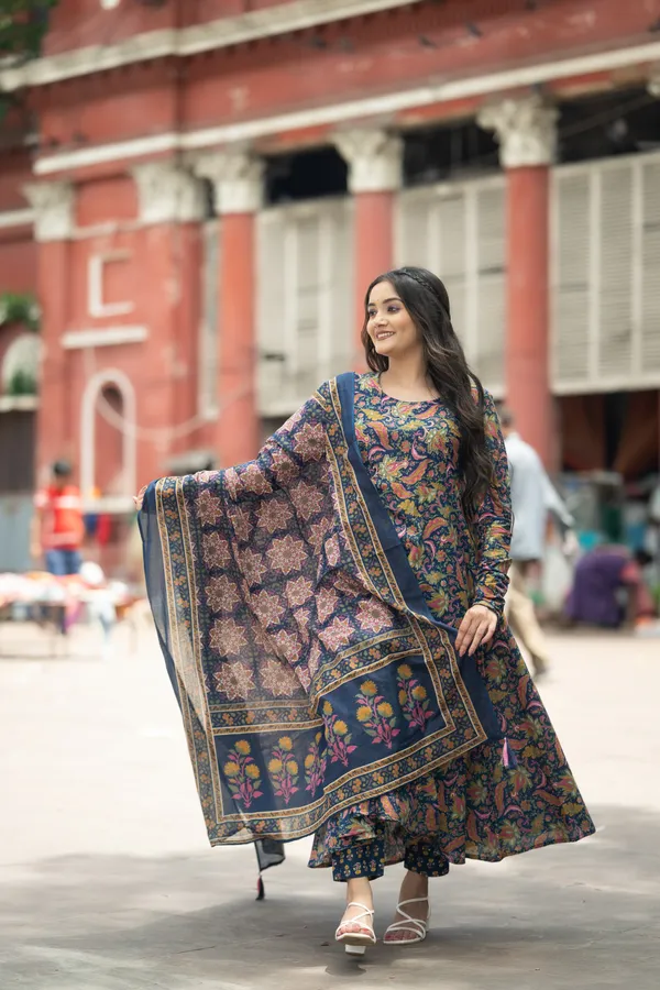Royal_Blue_Premium_Cotton_Sundress_For_Women