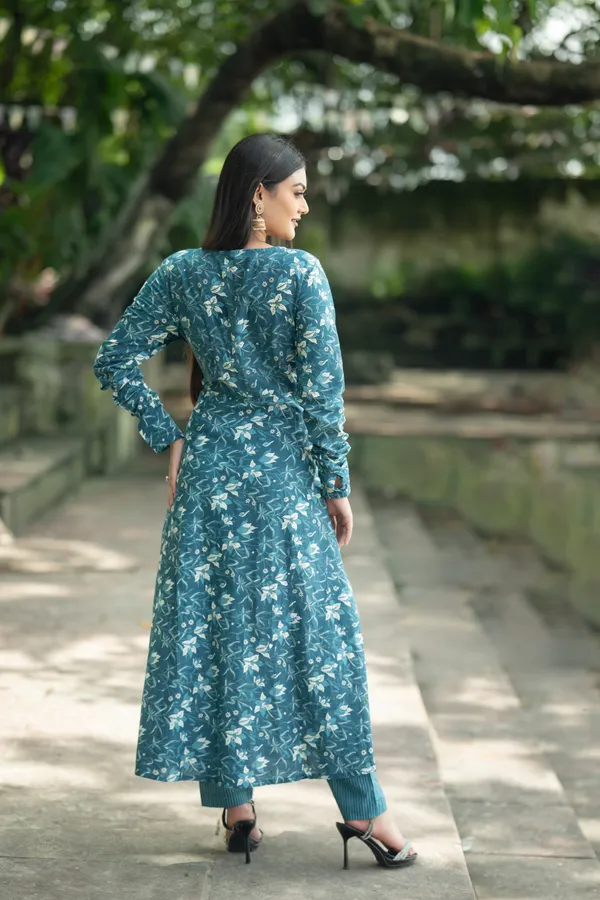 Turquoise_Premium_Cotton_Sundress_For_Women