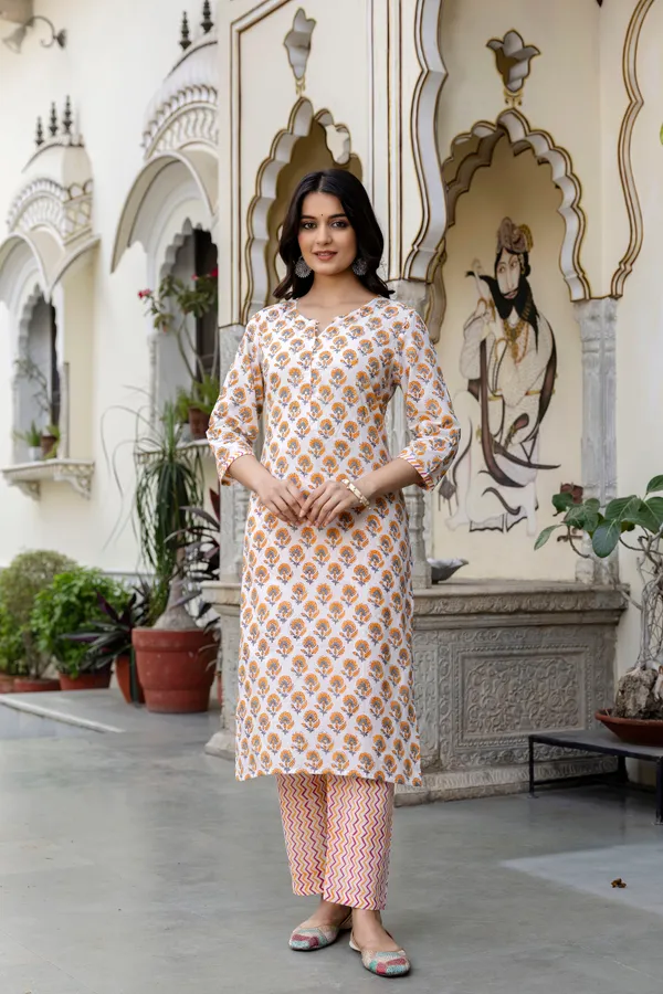 White_Yello_Kurta_Pajama_Dupatta_For_Women
