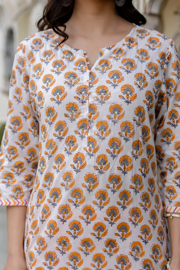 White_Yello_Kurta_Pajama_Dupatta_For_Women