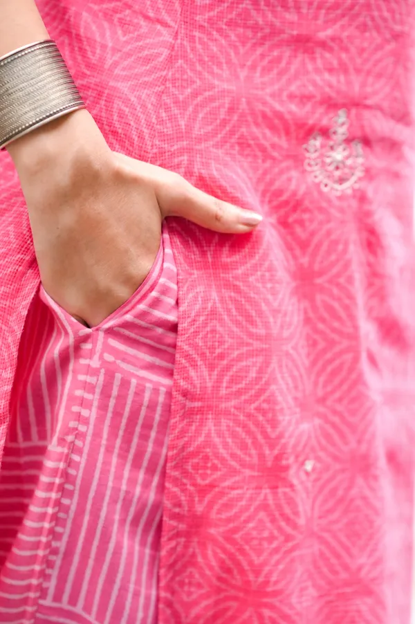 Pink_Handblock_Kota_Doriya_Set_For_Women