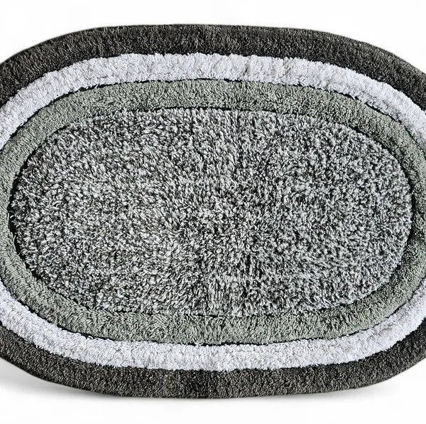 Forest_Green_Premium_Quality_Cotton_Super_Soft_Reversible_Crochet_Bath_Mat_Luxury_Oval