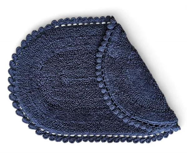 Blue_Premium_Quality_Cotton_Super_Soft_Reversible_Crochet_Bath_Mat/Bathroom_40_X_60_Cm
