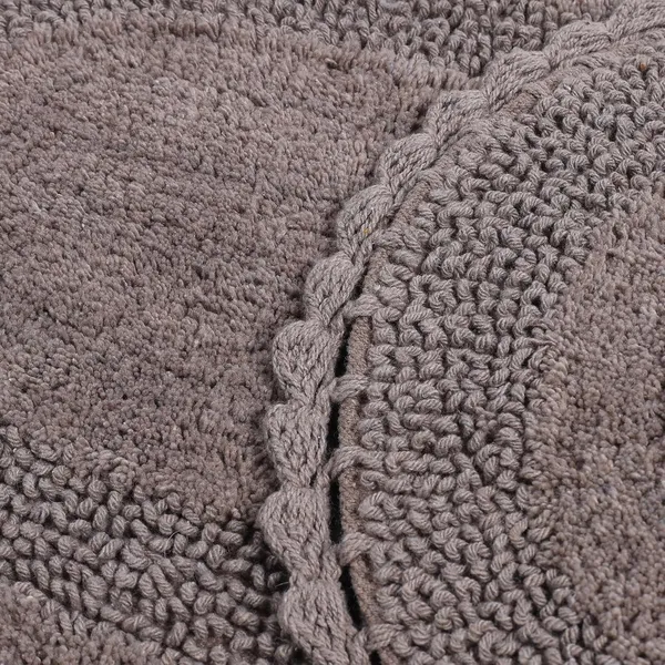 Camel_Premium_Quality_Cotton_Super_Soft_Reversible_Crochet_Bath_Mat/Bathroom_40_X_60_Cm