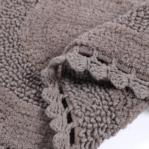 Camel_Premium_Quality_Cotton_Super_Soft_Reversible_Crochet_Bath_Mat/Bathroom_40_X_60_Cm