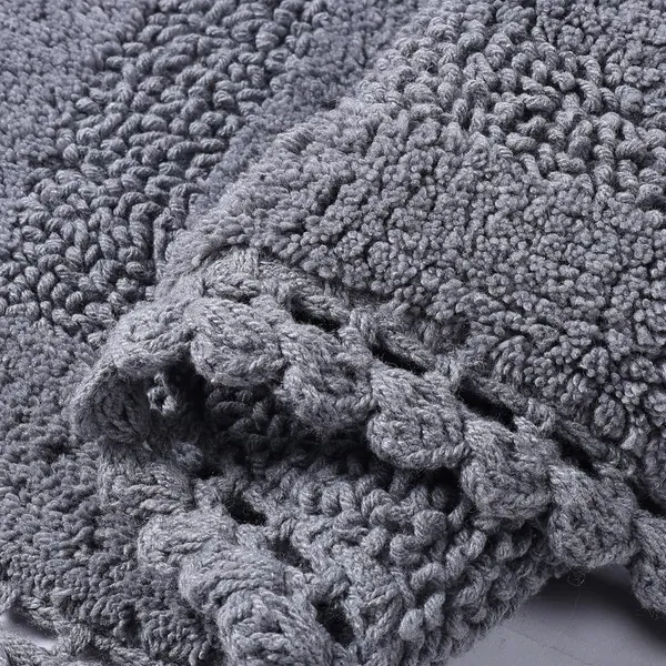 Steel_Grey_Premium_Quality_Cotton_Super_Soft_Reversible_Crochet_Bath_Mat_40_X_60_Cm