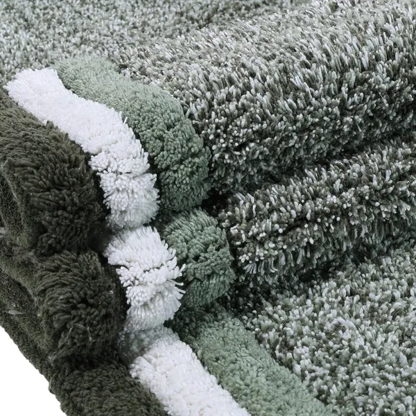 Green_Premium_Quality_Cotton_Kitchen_Runner_&_Bath_Mat_40_X_120_Cm_&_40_X_60_Cm