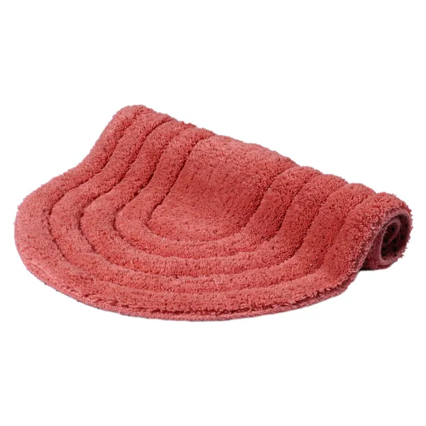 Solid_Peach_Race_Track_Fine_Cotton_Oval_Bathmat