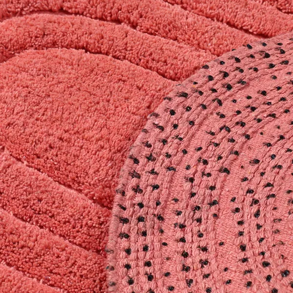 Solid_Peach_Race_Track_Fine_Cotton_Oval_Bathmat
