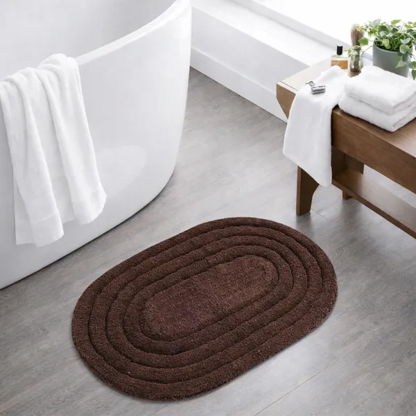 Solid_Coffee_Race_Track_Fine_Cotton_Oval_Bathmat