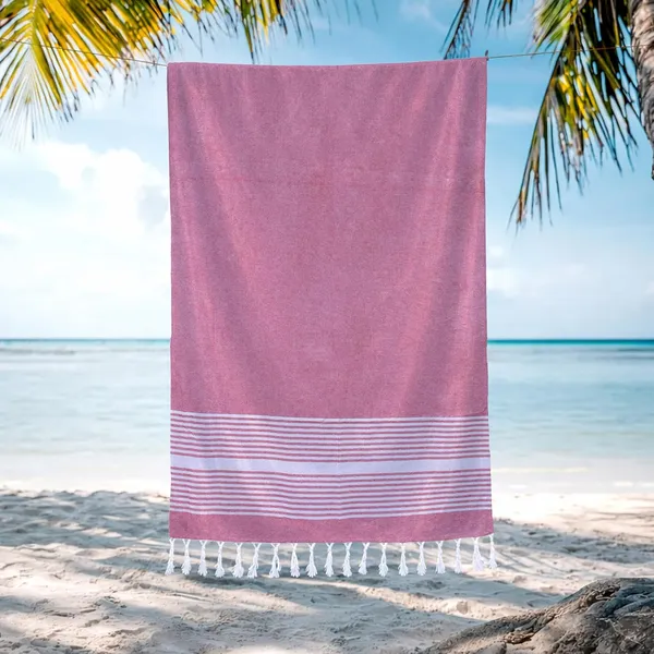 Fuchsia_Premium_Quality_Cotton_100%_Beach_Towel_90_X_170_Cm