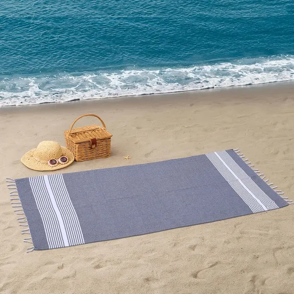 Grey_Premium_Quality_Cotton_100%_Beach_Towel_90_X_170_Cm