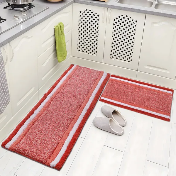 Kesari_Premium_Quality_Cotton_Kitchen_Runner_&_Bath_Mat_40_X_120_Cm_&_40_X_60_Cm