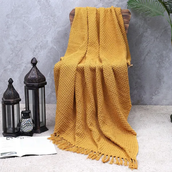 Golden_Premium_Quality_Cotton_Waffle_Throw_125_X_160_Cm