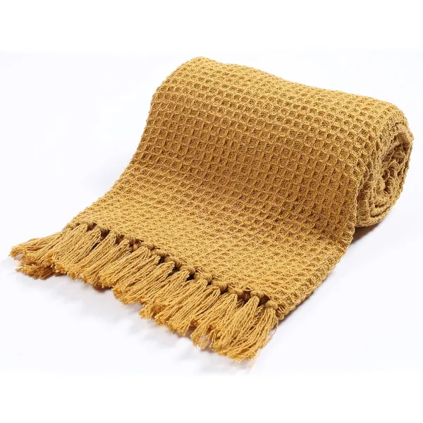 Golden_Premium_Quality_Cotton_Waffle_Throw_125_X_160_Cm