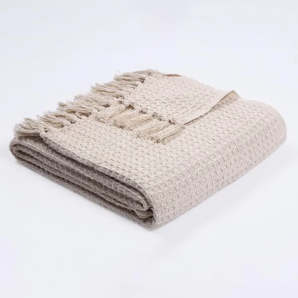 Natural_Premium_Quality_Cotton_Waffle_Throw_125_X_160_Cm