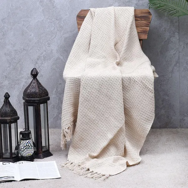 Natural_Premium_Quality_Cotton_Waffle_Throw_125_X_160_Cm
