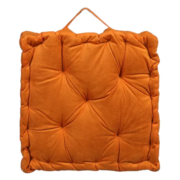 Orange_Premium_Quality_Velvet_Floor_Cushion