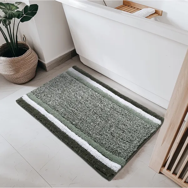 Forest_Green_Premium_Quality_Cotton_Super_Soft_Reversible_Crochet_Bath_Mat_Luxury