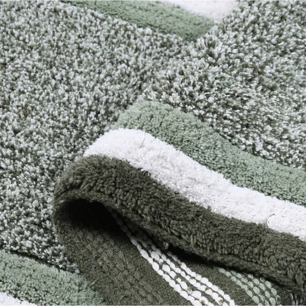 Forest_Green_Premium_Quality_Cotton_Super_Soft_Reversible_Crochet_Bath_Mat_Luxury
