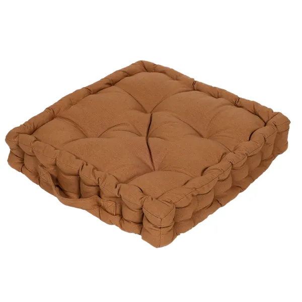 Tan_Premium_Quality_Cotton_Floor_Cushion_40_X_40_Cm
