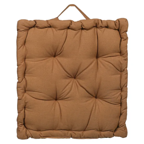 Tan_Premium_Quality_Cotton_Floor_Cushion_40_X_40_Cm