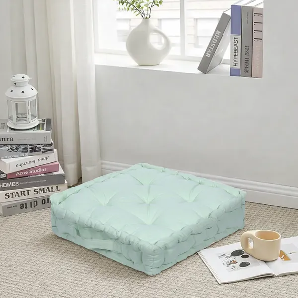 Sea_Green_Premium_Quality_Cotton_Floor_Cushion_40_X_40_Cm