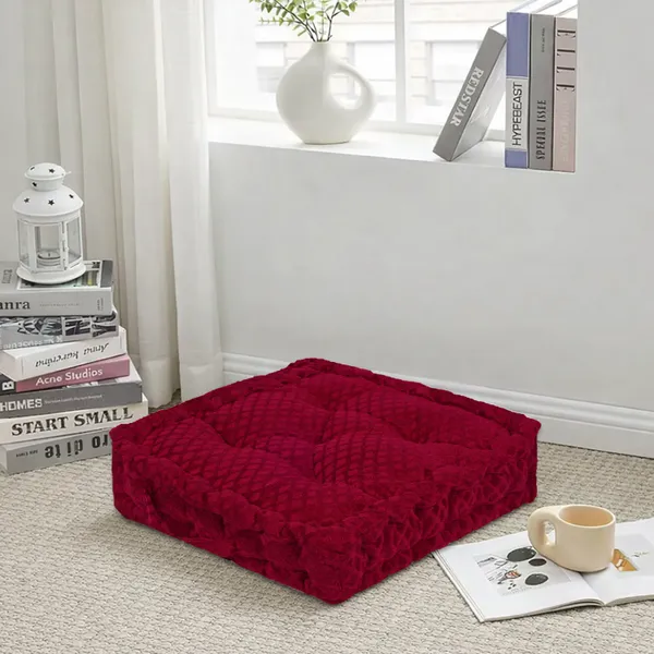 Wine__Premium_Quality_Velvet_Embossed_Floor_Cushion